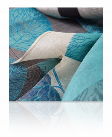 Палантин Женский SN-DRY.LEAF/SILVER.BL